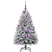 vidaXL Kunstkerstboom 120 cm 150 LED's Warmwit PVC en Staal
