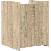vidaXL Tijdschriftenrek Sonoma Eik 35 x 35 x 45 cm Bewerkt hout