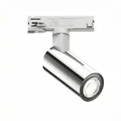 Lyora 1-fase railspot Tevo Mini wit met chroom