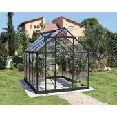 Palram - Canopia Tuinkas Harmony 6x8 - Polycarbonaat - Grijs - 185x247x208cm