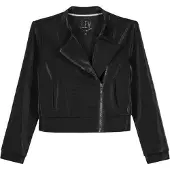 LEVV Meisjes biker jack - Fredi - Zwart
