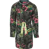 Quapi Meisjes jurk - Dalicia - Zwart bloemen