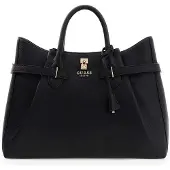 GUESS Schoudertas in leerlook met logo-applicatie