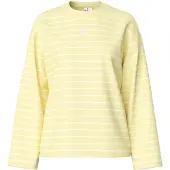 Pieces Shirt 'PCSADIE' geel / wit