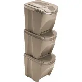 Keden 39x29x45 Cm Stapelbare Afvalbakken 3 Eenheden