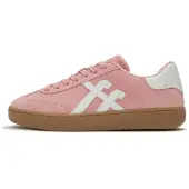 FitFlop The Dash T-Toe Suede Sneakers Dames Sneakers - Roze / Wit