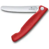 Victorinox inklapbaar tafelmes rood rood RVS Tomatenmes