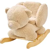Nattou Rotsstoel, knuffelbeer, 59 cm, bruin