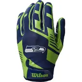 Wilson NFL Stretch Fit Footballhandschoenen - Volwassenen, Seattle Seahawks