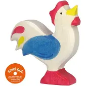 Holztiger Houten Haan Blauw