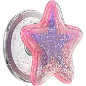 PopSockets , Smartphone PopGrip Premium MagSafe Glitter Ster Effect, Roze