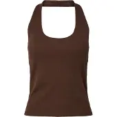 Pieces Top 'PCMay' donkerbruin