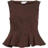 Vila Blouse 'VIchia' bruin