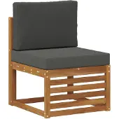 vidaXL Buiten bank set 11 st Natuurlijk en Antraciet Polyester