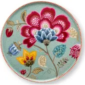 Pip studio Taartplateau Home Mini Cake Tray Blooming Tales Fantasy Blue 21 cm