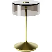 Sigor Numotion LED oplaadbare tafellamp, goud, glas, IP54, dimbaar Numotion,, messing / goud, Woon-/ Eetkamer, Glas, Modern