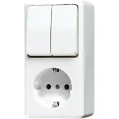 JUNG AP600 White Series Combo RA met basisplaatbundel - B675A