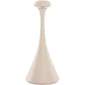 Sigor LED oplaadbare tafellamp Nudrop mini, dune beige, IP54, dimbaar, crème / amber, Woon-/ Eetkamer, Aluminium