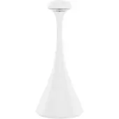 Sigor LED oplaadbare tafellamp Nudrop mini, sneeuwwit, IP54, dimbaar, wit / opaal, Woon-/ Eetkamer, Aluminium