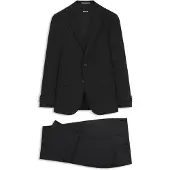 BOSS Tweedelig kostuum van een melange wolmix met stretch