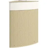 HOMCOM Wasmand - Bamboe - 35x35x60cm - Natuurlijk Hout