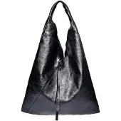 Isabella Rhea Zwart Rundleer Tas