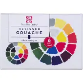 Talens Designer Gouache Colour Mixing Set 6 x 16 ml