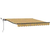 vidaXL Uitschuifbare luifel Meerkleurig 350 x 250 cm Polyester