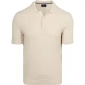 State of Art 3 knoops polo effen creme