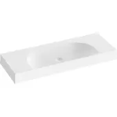 Ravak Lite - Wastafel 120x45 cm, zonder overloop, zonder kraangat, wit XJX01312000