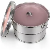 Rustik Lys Buitenblik XL Lemonade – Buitenkaars in Blik – Ø26 x 22 cm – 135 Branduren – Draagbaar Kampvuur – Voor Buiten