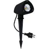 MEGATRON LED prikspot Gartia M 7,5 W, zwart, Aluminium