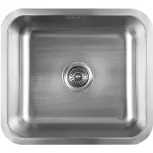Aqualine RVS ingebouwd spoelbak 50x18x45cm