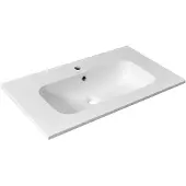 Hak Sidra Kunstmarmeren wastafel 81x46cm, wit