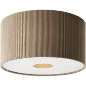 Brilliant Tony - Plafondlamp - E27 max 1x25W - Ribstof - Grijs - 45CM