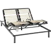 Vente-unique Elektrisch verstelbare bedbodem 5 slaapvlakken - 140x200cm - motor OKIN