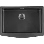 Sapho American Halfinbouw RVS spoelbak 70x50cm, gunmetal