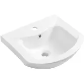 Aqualine Zero 45 Keramische meubelwastafel 45,5x40cm, wit