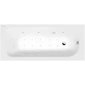 Polysan Laura Whirlpoolbad, 160x70x39cm, Highline Hydro-Air, chroom