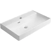 Hak Parla Keramische wastafel 65x38cm, wit