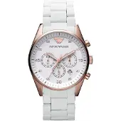 Emporio Armani AR5919 Horloge Sportivo voor heren Wit