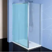 Hak Easy Zijpaneel 80cm, glas met Brick-patroon