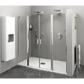 Polysan Zoom Douchedeur 180cm, helder glas