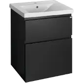 A&n&a aqualine Altair Wastafelonderkast 57x72,5x45cm, mat zwart