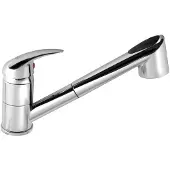 Hak Keukenkraan met uittrekbare handdouche, chroom