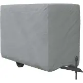 vidaXL Paardentrailerhoes 376x168x240 cm vliesvlies grijs