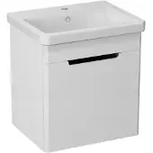 Sapho Ella Wastafelonderkast 37,5x43x34cm, 1 deur, links, wit