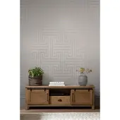 Next vliesbehang Metallic Greek Key grijs 10mx52cm