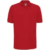 Russell Herren Ripp Polo-shirt, korte mouwen, model FK708 (maat L) (rood)