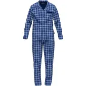Götzburg Pyjama lang blauw / navy / wit